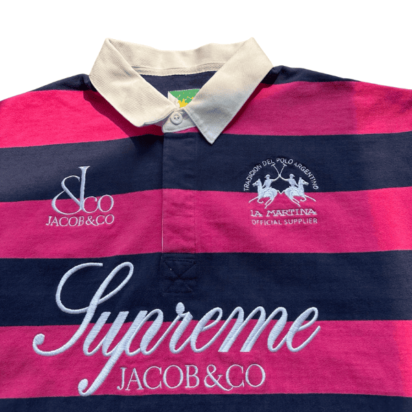Camisa Polo Manga Longa Supreme La Martina Rugby "Rosa" - Imagem 3