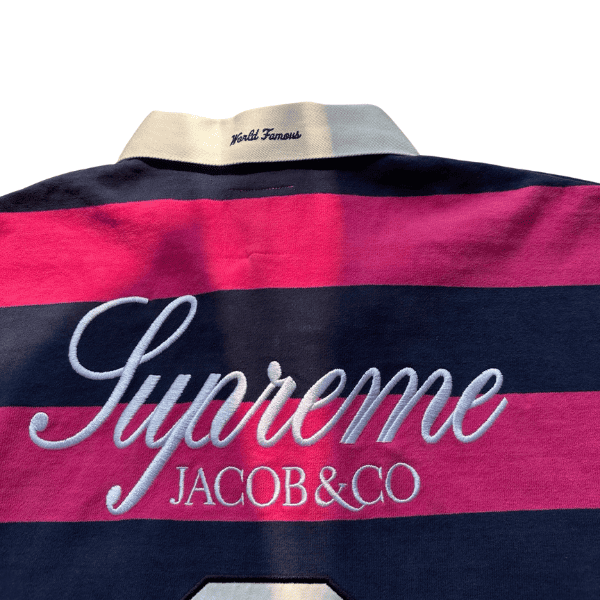 Camisa Polo Manga Longa Supreme La Martina Rugby "Rosa" - Imagem 4