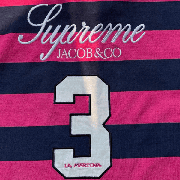 Camisa Polo Manga Longa Supreme La Martina Rugby "Rosa" - Imagem 5