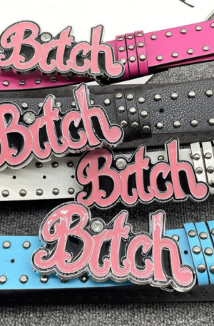 Cinto com Fivela "B*tch"