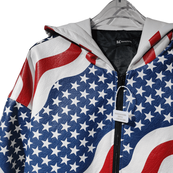 Jaqueta Couro Flag USA - Imagem 4