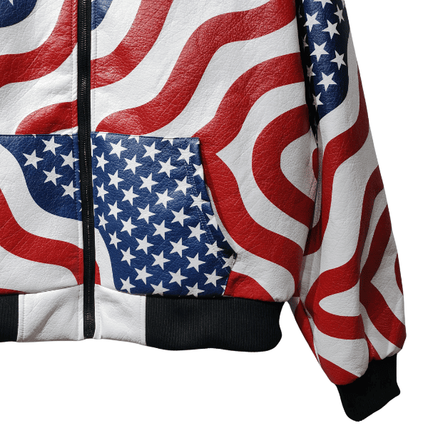 Jaqueta Couro Flag USA - Imagem 5