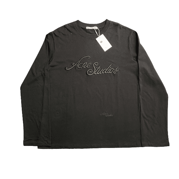 Camisa Manga Longa Acne Studios Logo Cotton Jersey - Imagem 3