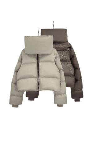 Jaqueta Puffer Rick Owens Funnel Neck