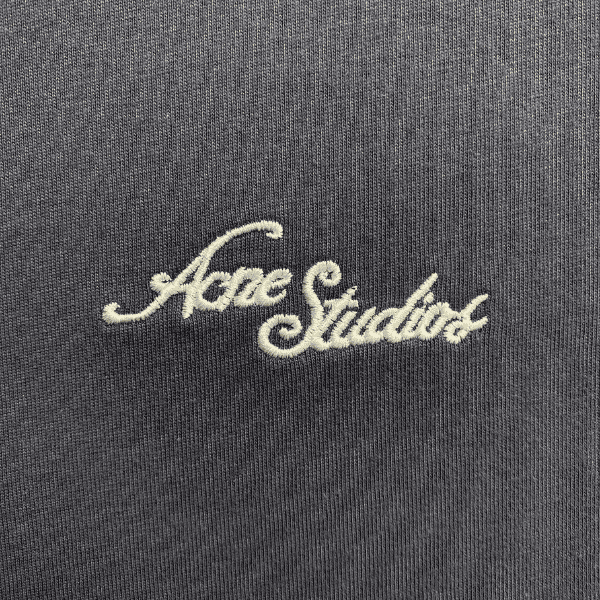 Camisa Manga Longa Acne Studios Logo Cotton Jersey - Imagem 8