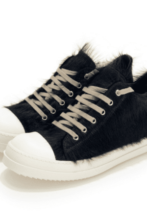 Tênis Rick Owens Ponyhair / Calf Hair Low