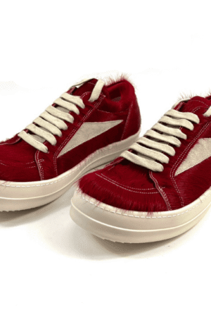 Tênis Rick Owens Vintage Calf Hair (Vermelho)