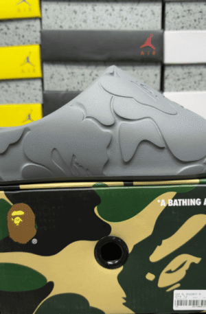 A Bathing Ape Bape Slide #1 (Cinza)