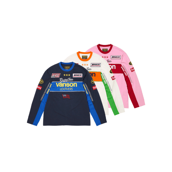 Camisa Manga Longa Supreme x Vanson Leathers L/S Top