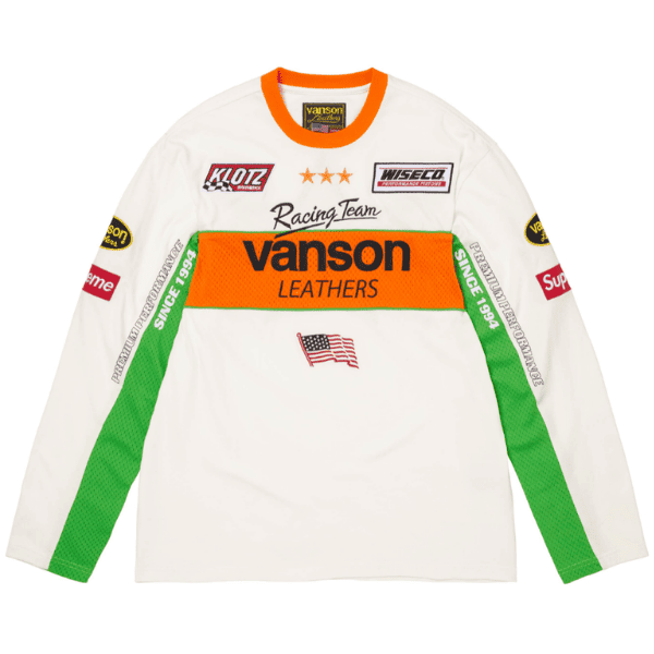 Camisa Manga Longa Supreme x Vanson Leathers L/S Top - Imagem 6