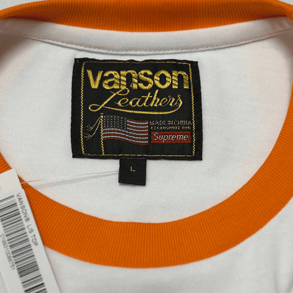 Camisa Manga Longa Supreme x Vanson Leathers L/S Top - Imagem 8