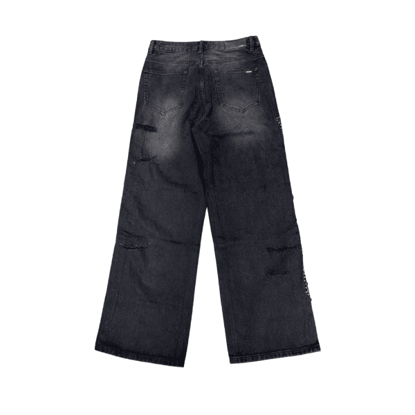Calça Jeans Amiri Bones Studded Baggy (Preta) - Imagem 2