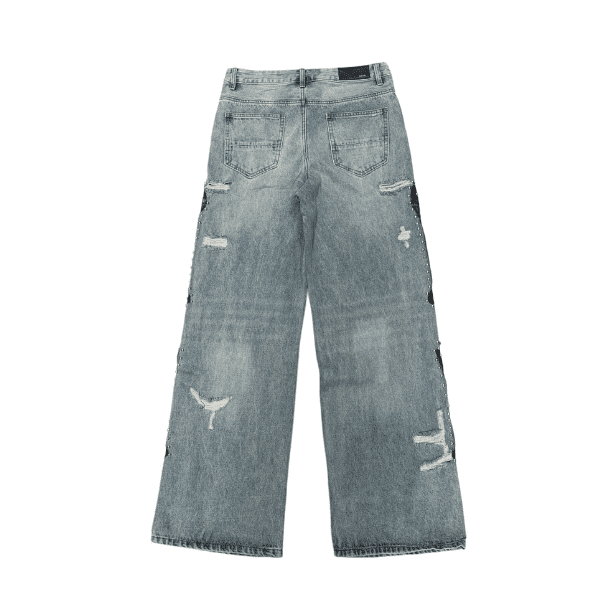 Calça Jeans Amiri Bones Studded Baggy - Imagem 2