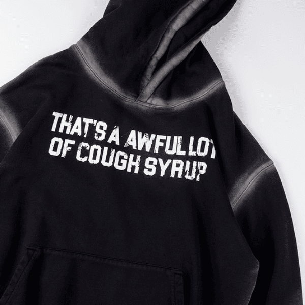 Moletom That's A Awful Lot Of Cough Syrup (Preto) - Imagem 5