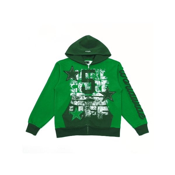 Jaqueta Sp5der Triple 5 Stitch (Verde)