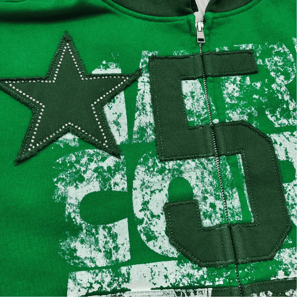 Jaqueta Sp5der Triple 5 Stitch (Verde) - Imagem 3