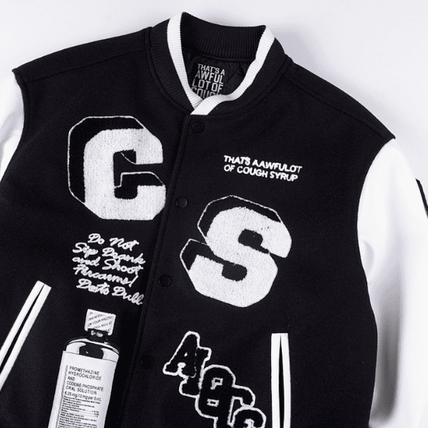 Jaqueta Varsity That's A Awful Lot Of Cough Syrup - Imagem 14