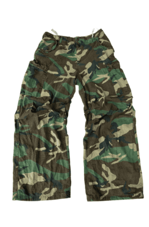 Calça Cargo Vintage Com Estampa Camuflada
