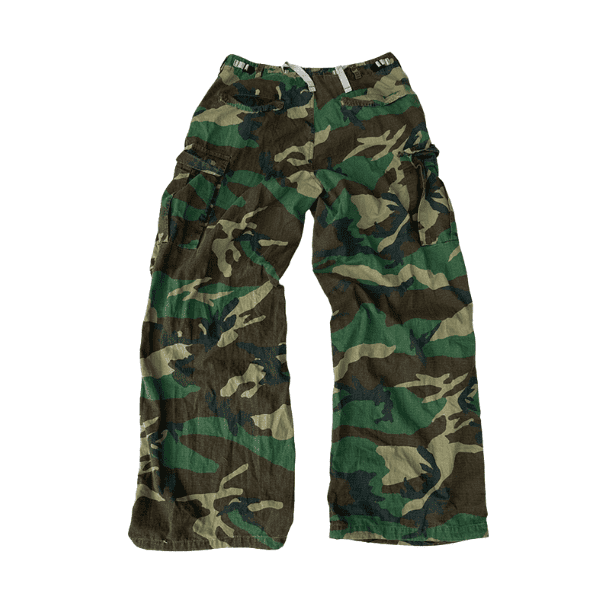 Calça Cargo Vintage Com Estampa Camuflada - Imagem 2